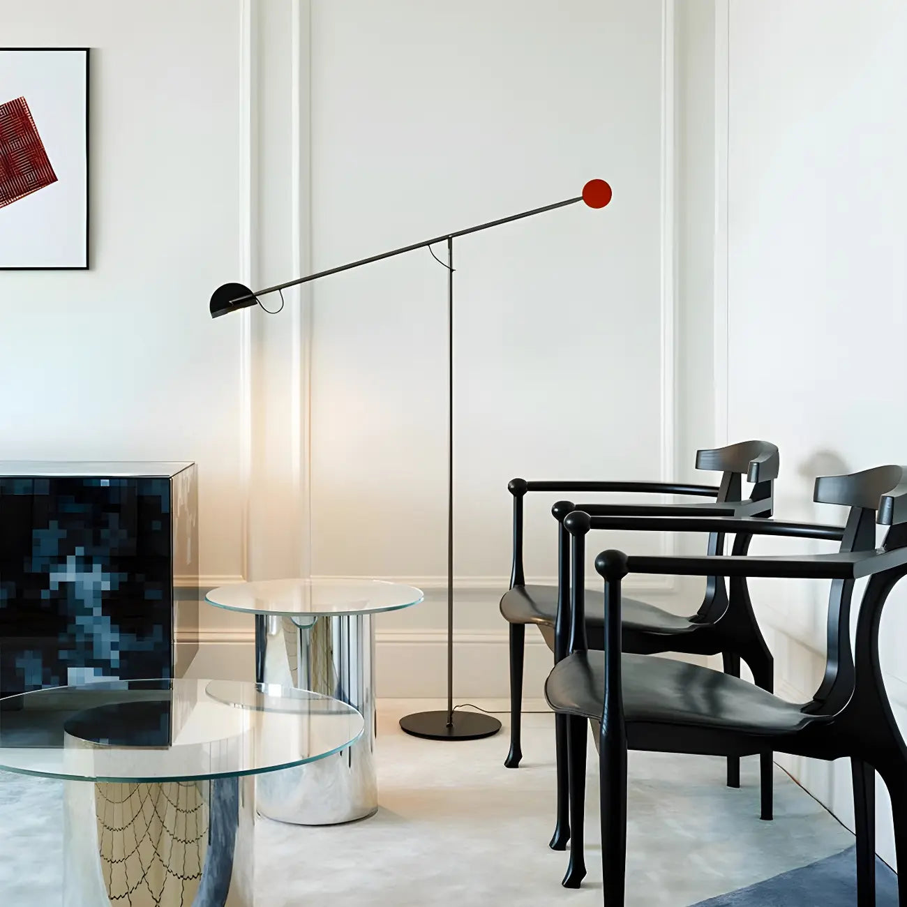 Modern Balance Arm LED Floor Lamp Metal for Living Room