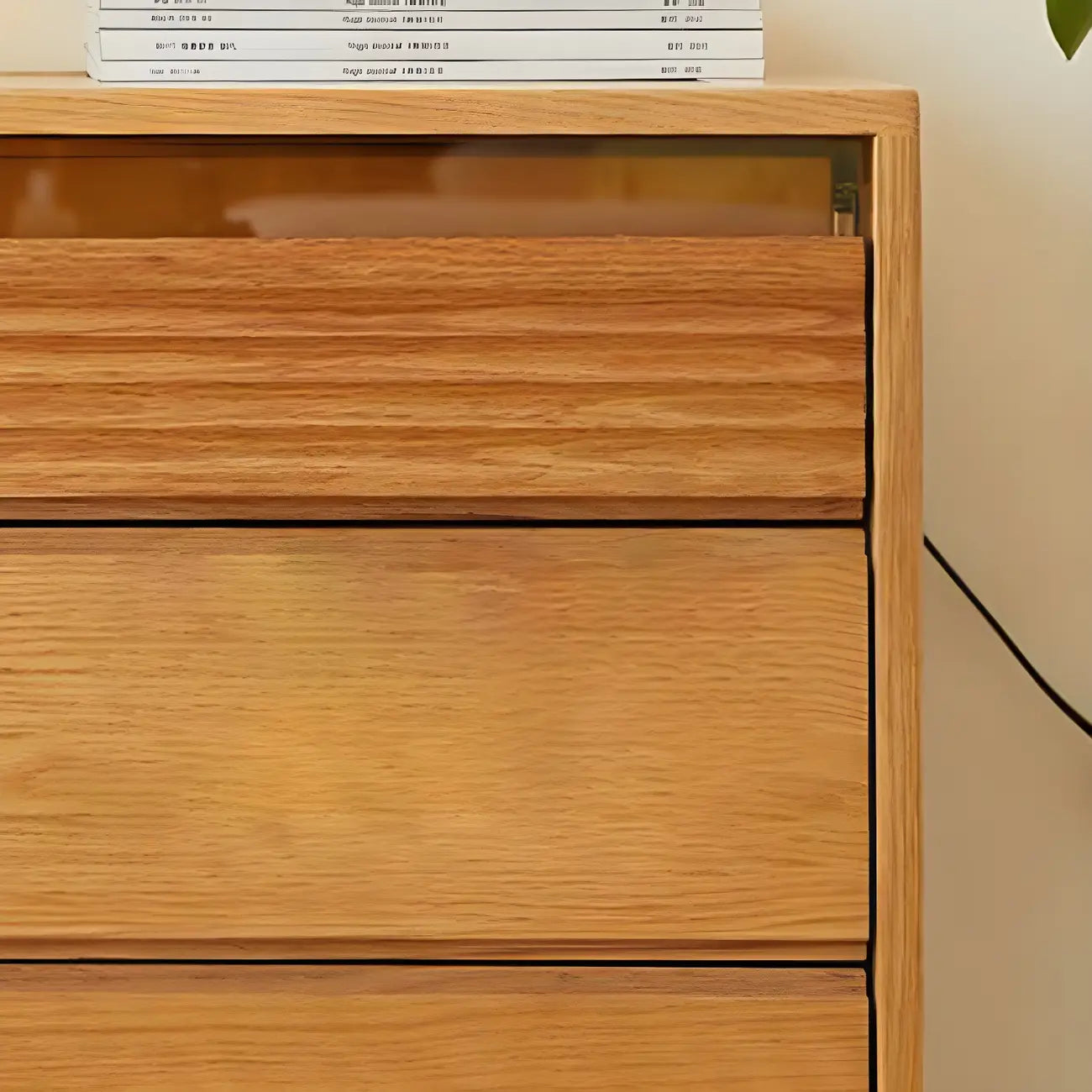 Scandinavian Natural Light Wood Dresser with 8-Drawers