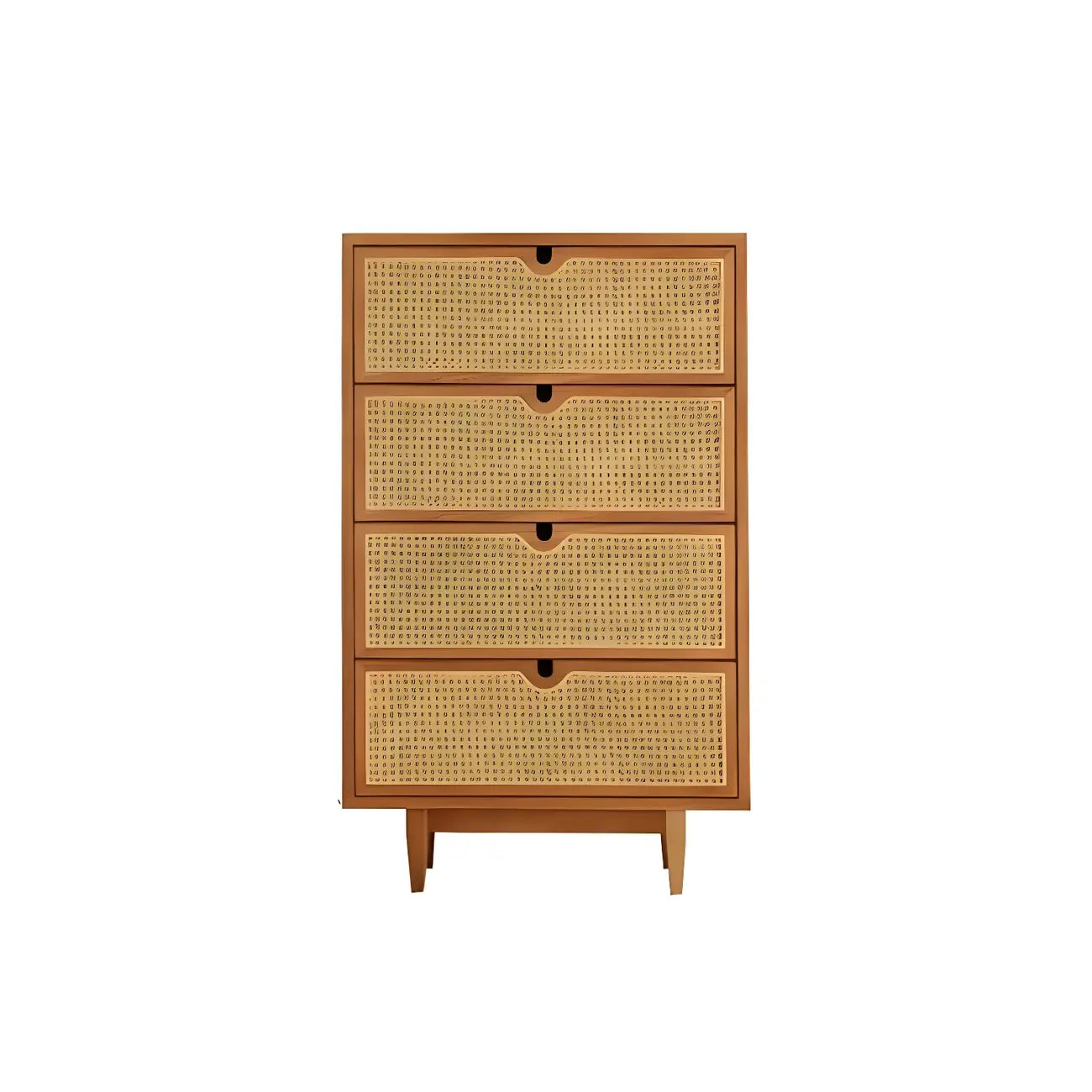 Tropical Natural Dressers with 3-Drawers & Rattan Doors