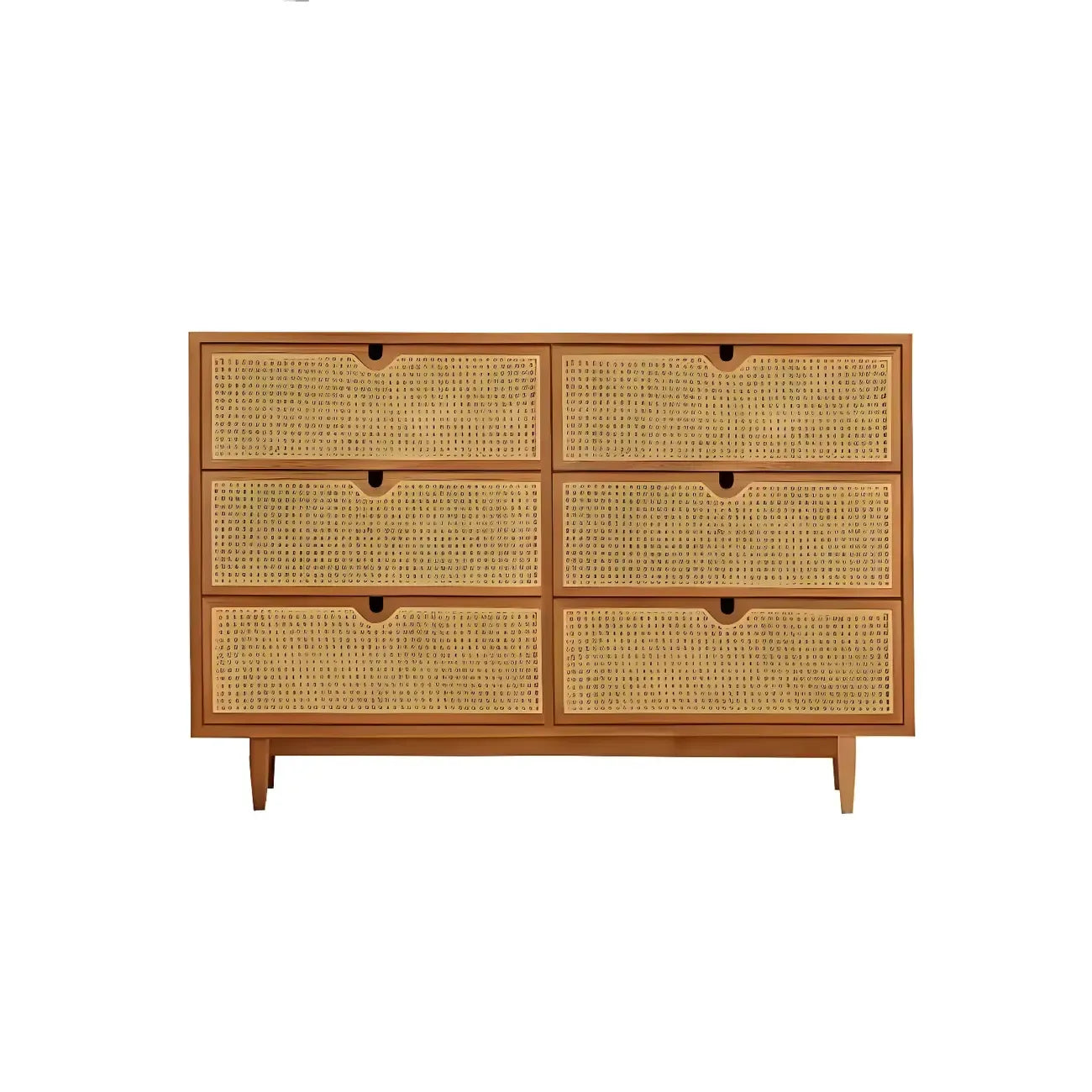 Tropical Natural Dressers with 3-Drawers & Rattan Doors