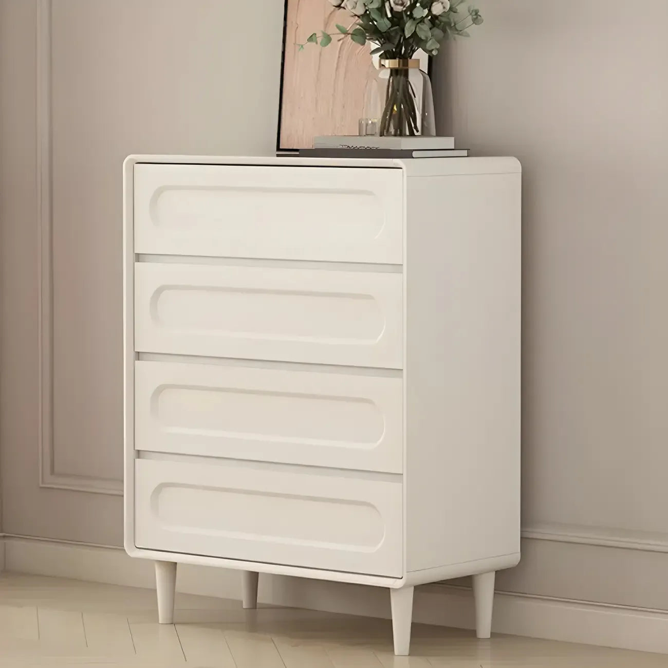 Modern White Wooden Dressers & Chests with Drawers for Homes