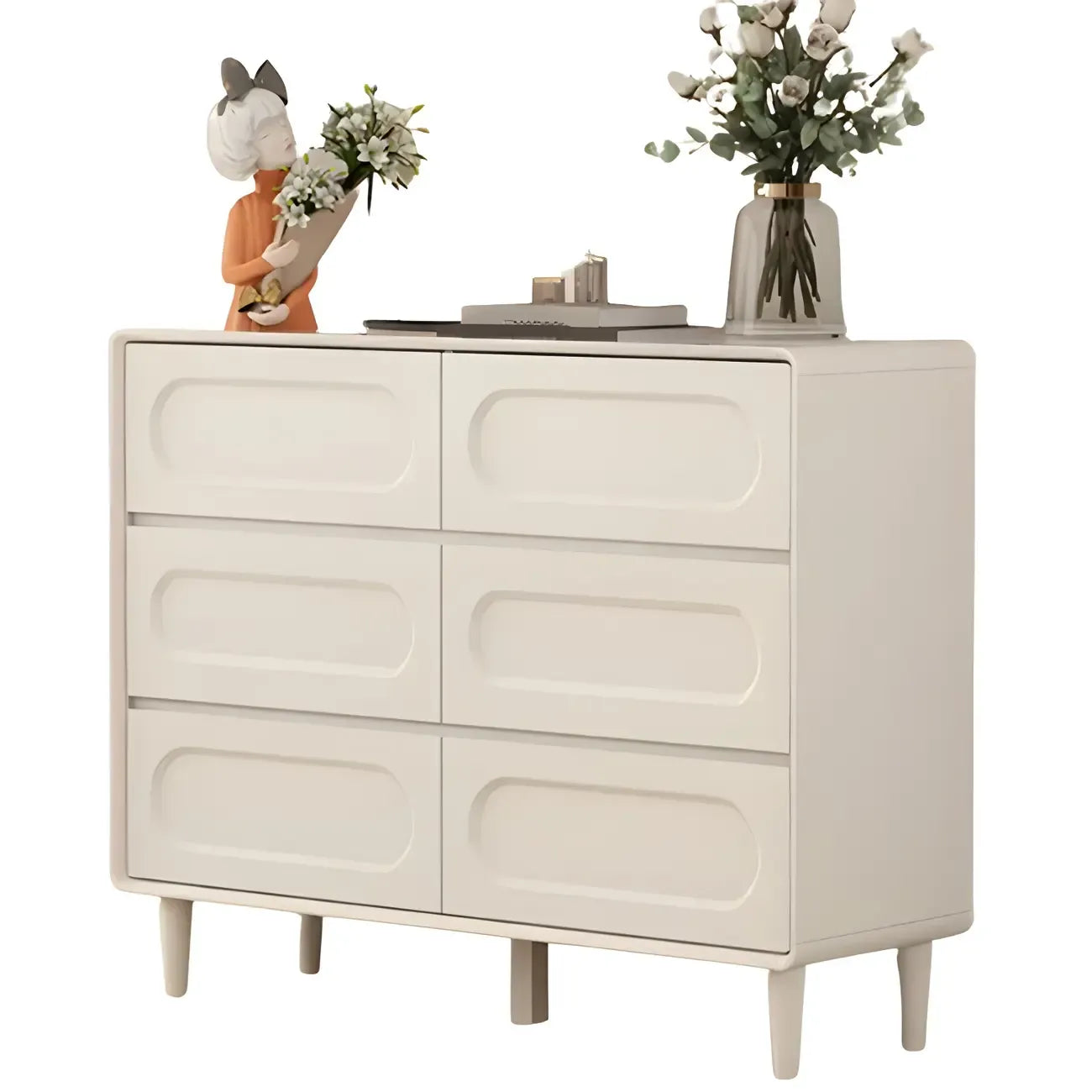 Modern White Wooden Dressers & Chests with Drawers for Homes