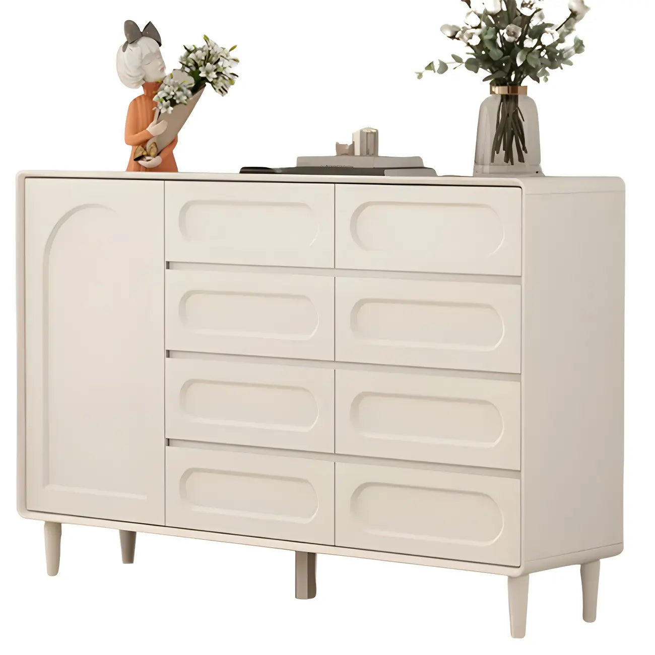 Modern White Wooden Dressers & Chests with Drawers for Homes