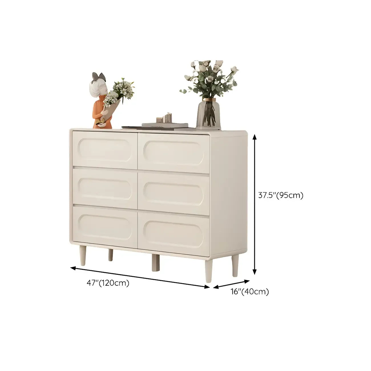 Modern White Wooden Dressers & Chests with Drawers for Homes