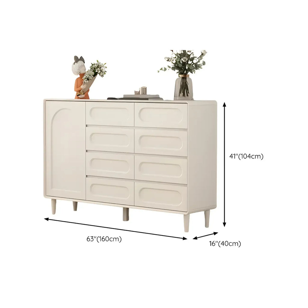 Modern White Wooden Dressers & Chests with Drawers for Homes